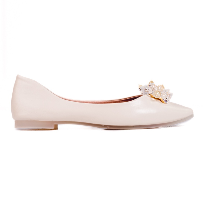Ballerine da donna con cristalli shelovet beige