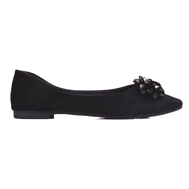 Ballerine da donna con cristalli shelovet nero