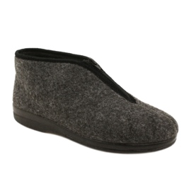 Pantofole da uomo isolanti in feltro Adanex 22530- PPP6 Grigio