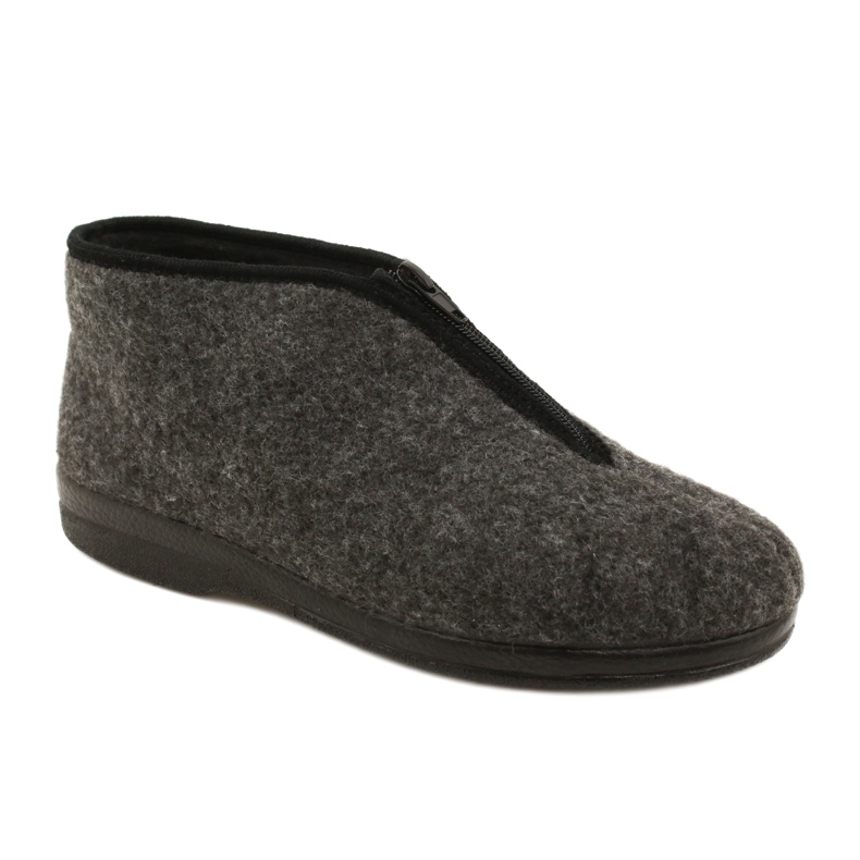 Pantofole da uomo isolanti in feltro Adanex 22530- PPP6 Grigio