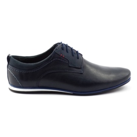 Olivier Scarpe da uomo in pelle 731 blu navy