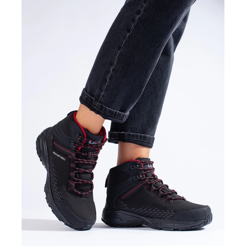 Scarpe da trekking alte da donna DK nero