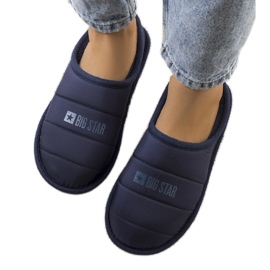 Big Star Ciabatte isolate blu navy da donna KK274602
