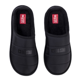 Big Star Ciabatte isolanti da uomo nere KK174361 nero