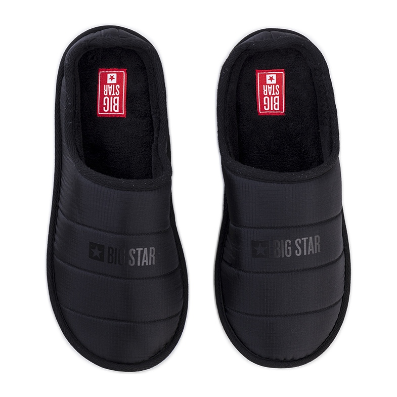 Big Star Ciabatte isolanti da uomo nere KK174361 nero