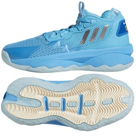 Scarpa da basket Adidas Dame 8 Jr GW8998 blu blu