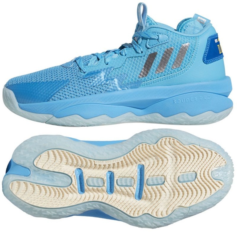 Scarpa da basket Adidas Dame 8 Jr GW8998 blu blu