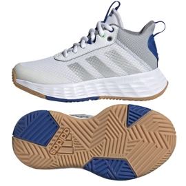 Scarpa da basket Adidas OwnTheGame 2.0 Jr GW1553 bianca bianca