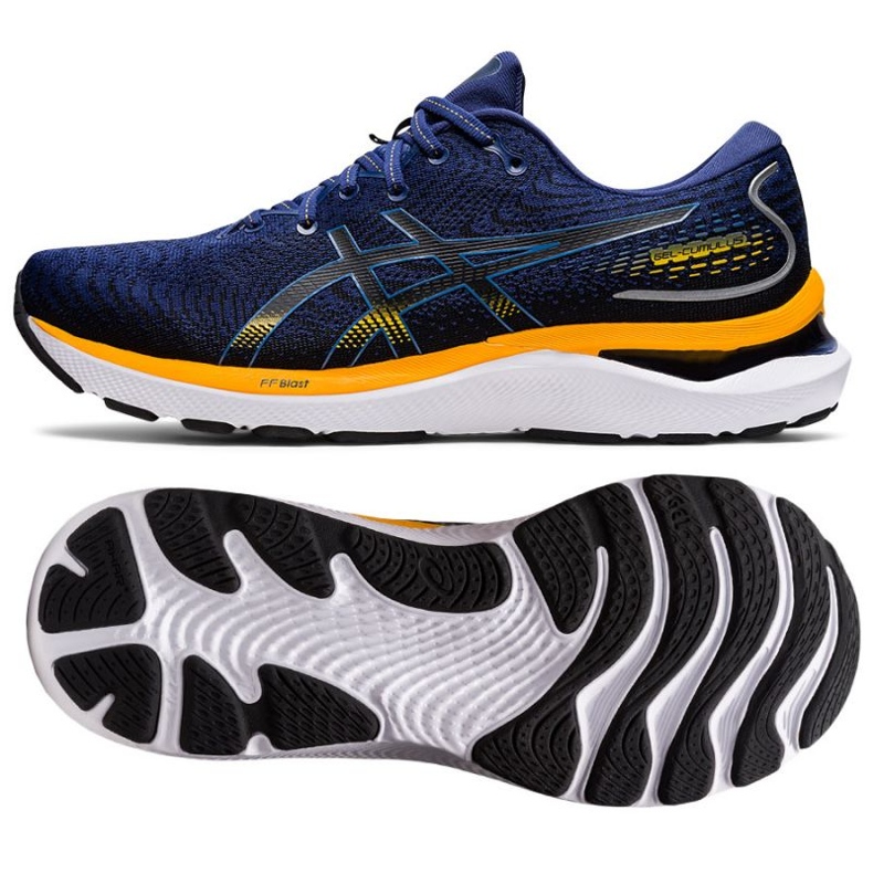 Asics Gel Cumulus 24 M 1011B366 401 scarpe da corsa blu