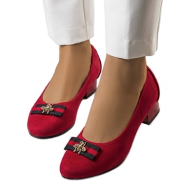 Décolleté rosse con papillon Vijver rosso