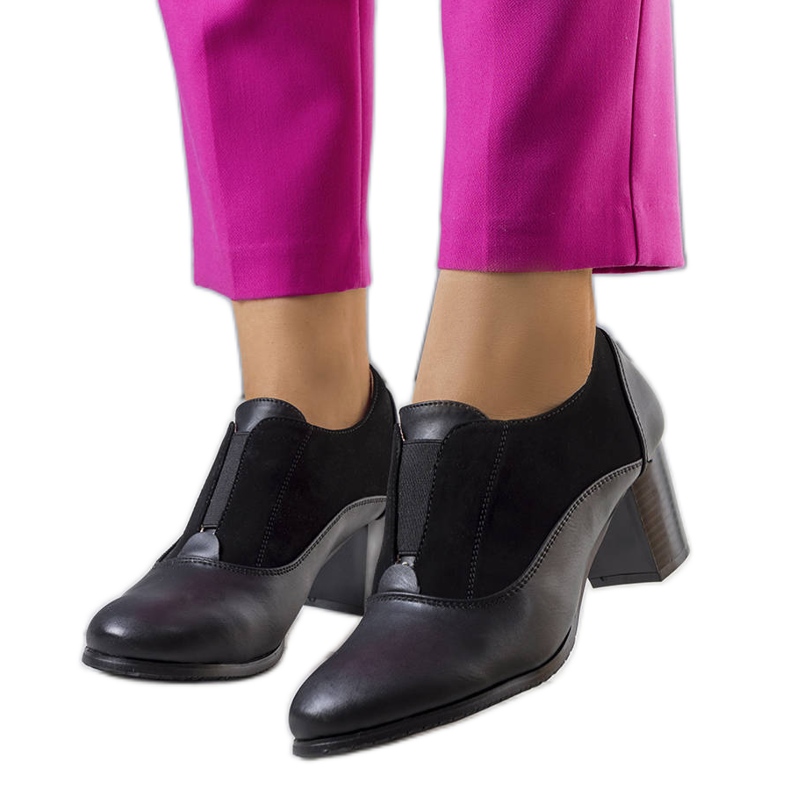 BM Scarpe stringate nere sul palo Corder nero