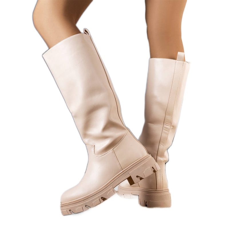 Stivali isolati beige di Romelio