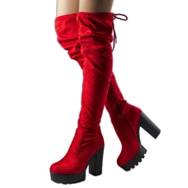 BM Stivali Westley in camoscio rosso