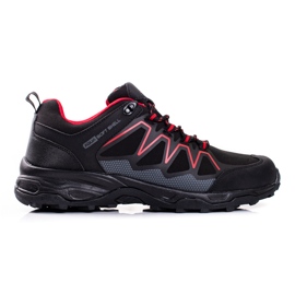Scarpe da trekking da uomo DK nere e rosse nero