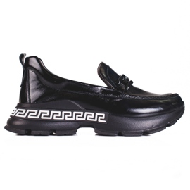 Scarpe nere da donna realizzate in pelle Shelovet nero