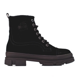 Trapper da donna Big Star KK274525 in pelle naturale nero