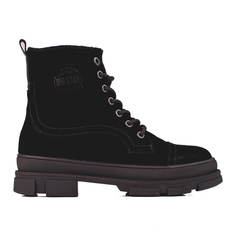 Trapper da donna Big Star KK274525 in pelle naturale nero