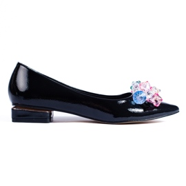 Décolleté da donna Shelovet con tacco basso nero