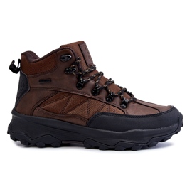 Scarpe da trekking calde da uomo Cross Jeans KK1R4019C Marrone scuro