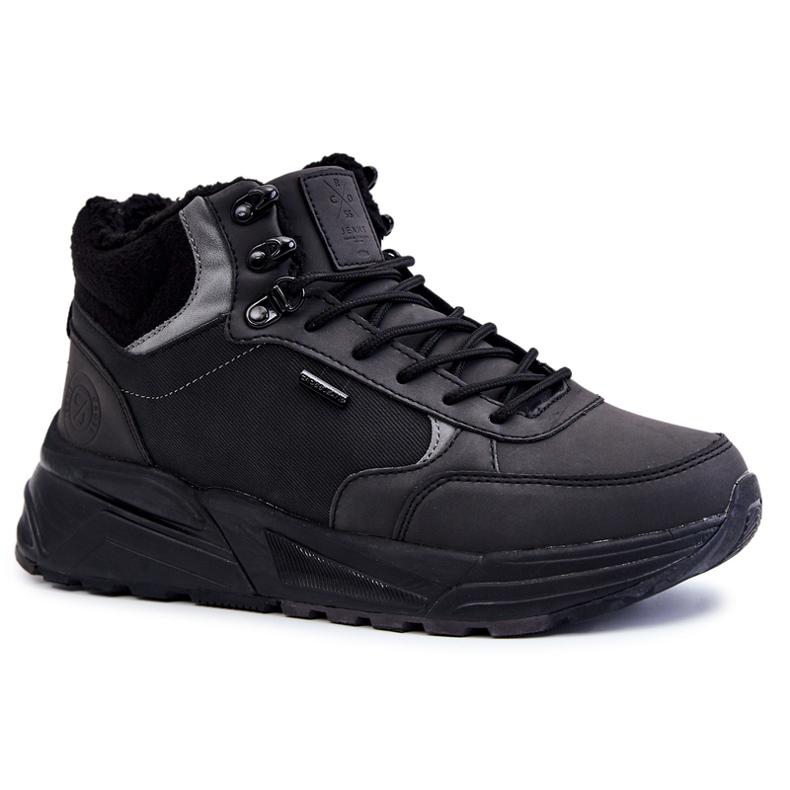 Calde scarpe da trekking da uomo Cross Jeans KK1R4031C nere nero