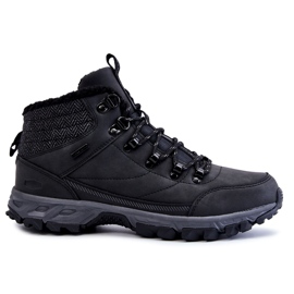 Stivali caldi da uomo Scarpe da trekking Cross Jeans KK1R4022C Nero