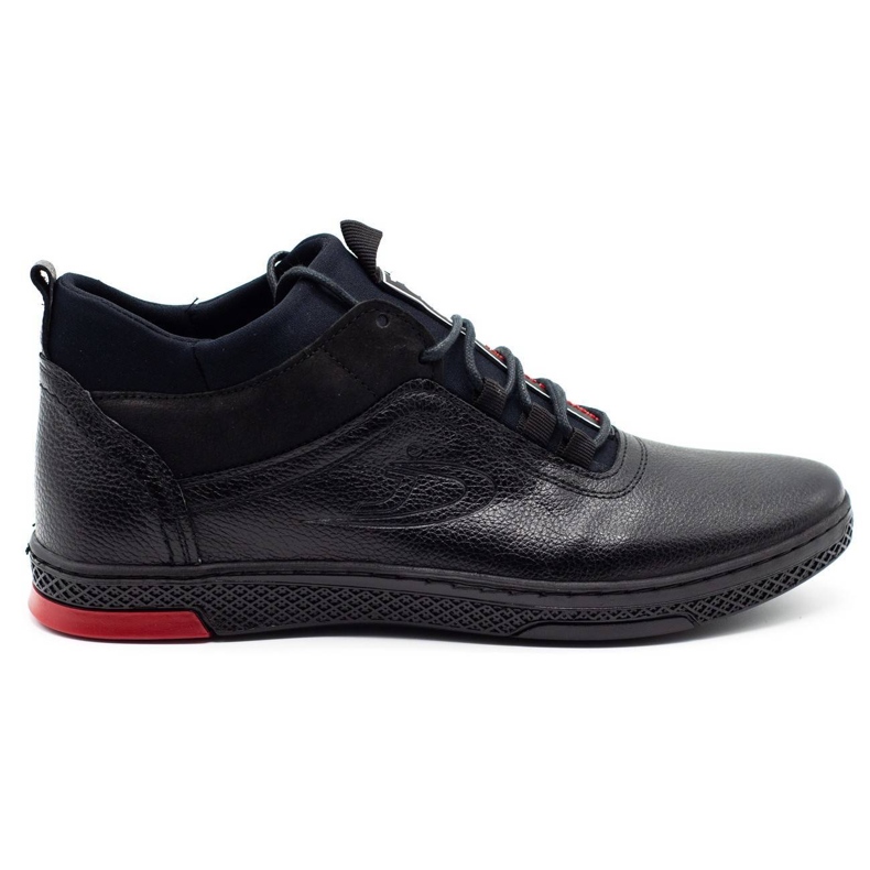 Polbut Scarpe invernali da uomo K27F in pile nero