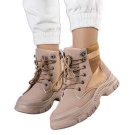 Stivali isolanti marroni Fordla beige