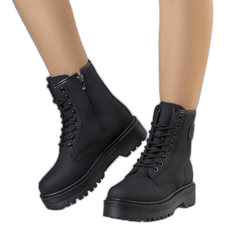 Scarpe Dirk nere opache nero