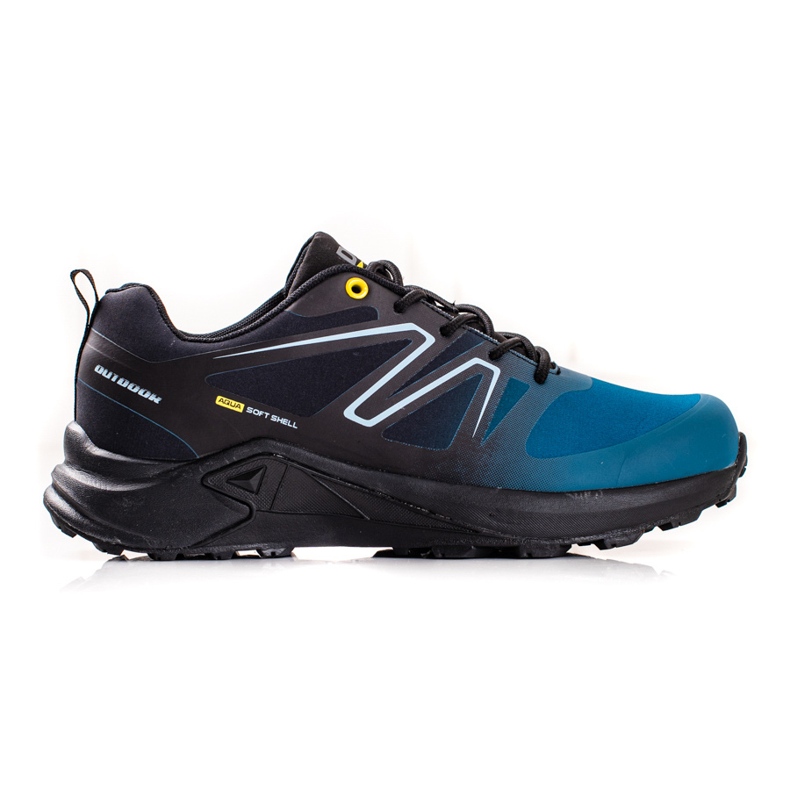 Scarpe sportive da uomo Softshell blu DK nero