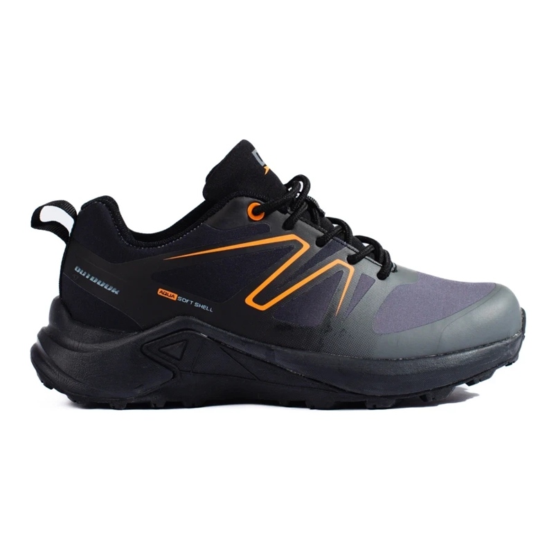 Scarpe da trekking da donna DK Softshell nere e grigie nero
