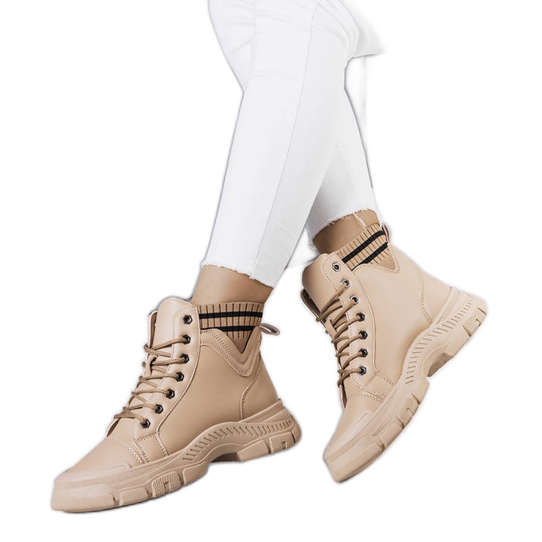Stivali isolanti beige Innes