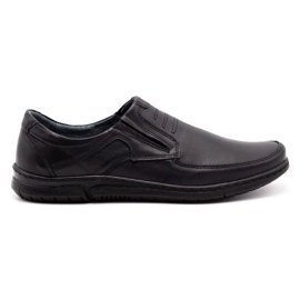 Olivier Scarpe slip-on da uomo 7053 nere nero