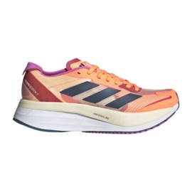 Scarpe Adidas Adizero Boston 11 W GX6654 nero rosso viola arancia multicolore giallo
