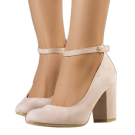 PA1 Décolleté beige con cintura di Norrie