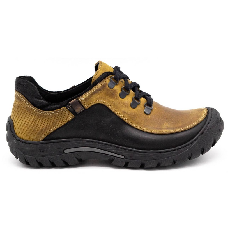 KOMODO Scarpe trekking uomo pelle 917K giallo