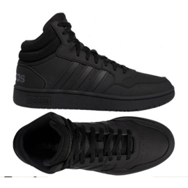 Scarpe Adidas Hoops 3.0 Mid Wtr GW6421 nero