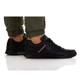 Scarpe Tommy Hilfiger Pelle Leggera Detal Dup M FM0FM04280 Bds nero