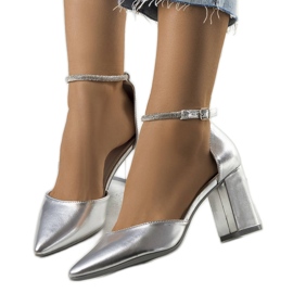 BM Décolleté in argento con zirconi Leighton d'argento