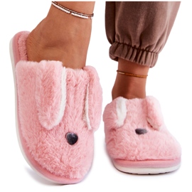 Ciabatte da donna in pelliccia rosa chiaro Remmi
