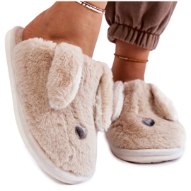 Pantofole Donna Beige Pelliccia, Pantofole Remmi