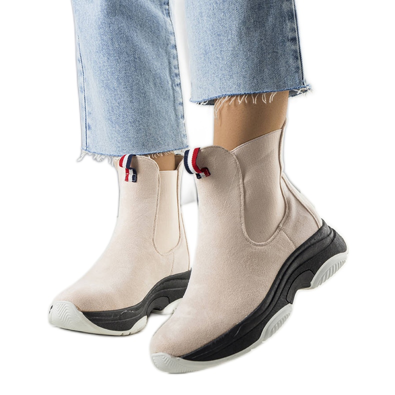 BM Stivali isolanti beige Takani