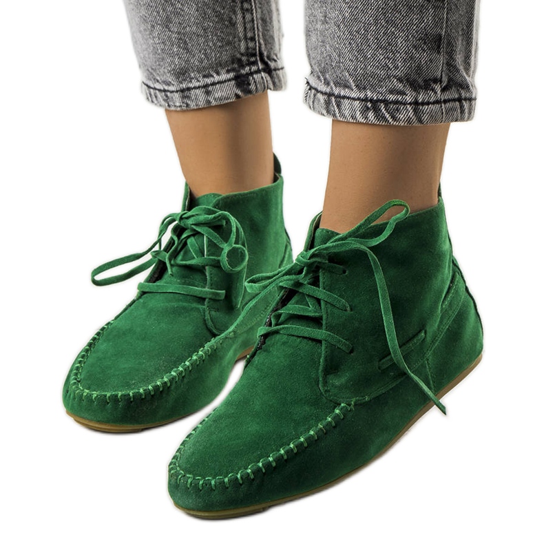 BM Stivaletto in ecopelle Lalo verde