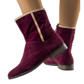 BM Stivali classici di Lersey bordeaux chiaretto