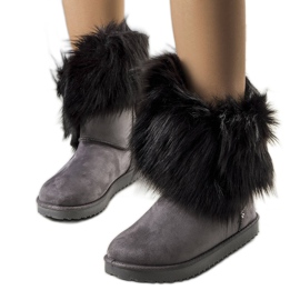 Stivali da neve con isolamento in pelliccia Kynlee grigi grigio