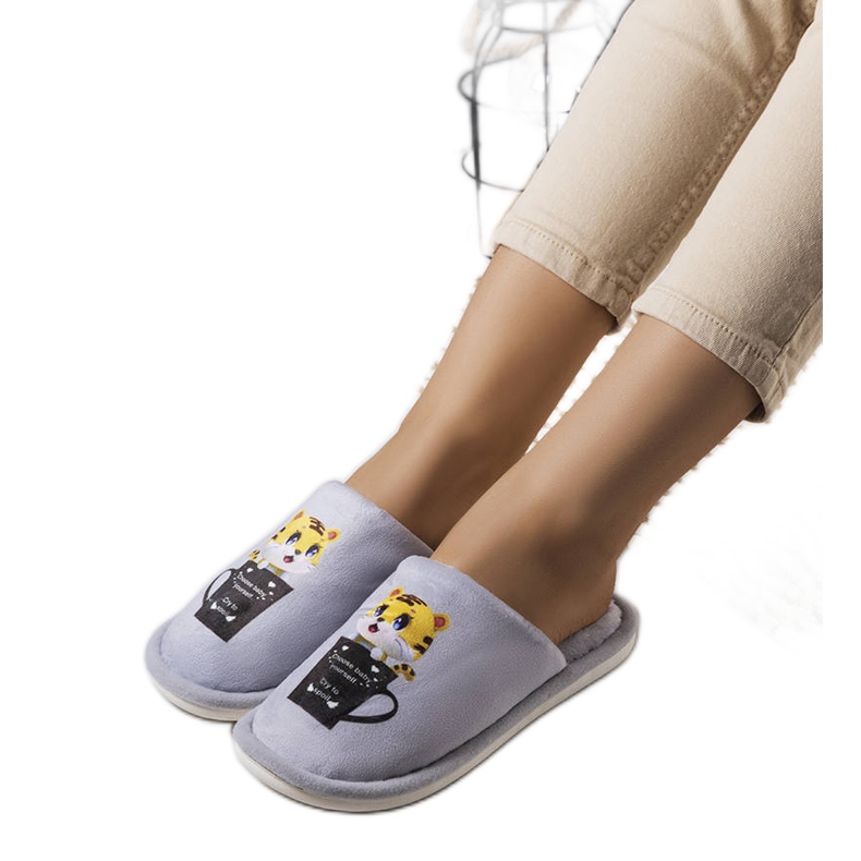 Ciabatte Catcup morbide grigie grigio