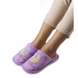 Morbide pantofole Rainbow Moon viola