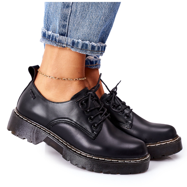 Scarpe Oxford in pelle Big Star II274107 Nere nero