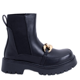 BM Stivaletti Chelsea alti da donna Moby Black nero