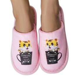 Morbide pantofole Catcup rosa