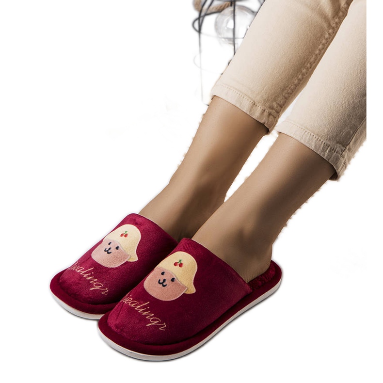 Morbide pantofole Diealings rosse rosso